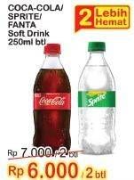Coca-cola/ Sprite/ Fanta Soft Drink 250ml btl