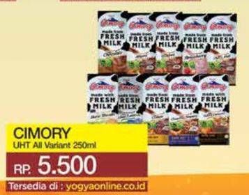 Promo Harga Cimory Susu UHT All Variants 250 ml - Yogya