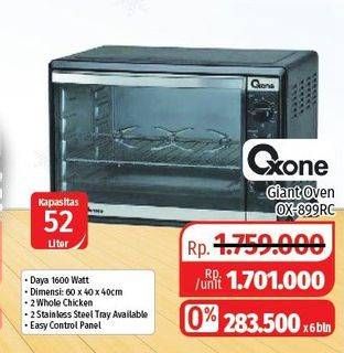 Promo Harga OXONE OX-899 RC | Oven Toaster  - Lotte Grosir