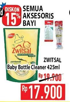 Promo Harga ZWITSAL Baby Bottle & Utensils Cleaner 425 ml - Hypermart