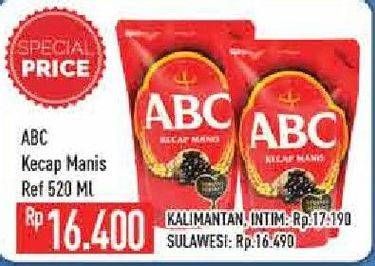 Promo Harga ABC Kecap Manis 520 ml - Hypermart