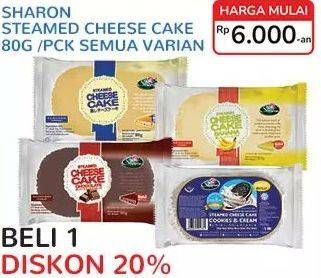 Promo Harga SHARON Steamed Cheese Cake All Variants 80 gr - Indomaret