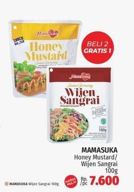Promo Harga Mamasuka Salad Dressing Honey Mustard, Wijen Sangrai 100 gr - LotteMart