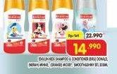 Promo Harga ESKULIN Kids Shampoo & Conditioner Donald, Minnie, Mickey, Soft Silky 200 ml - Superindo