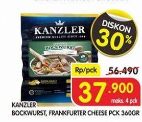 Promo Harga KANZLER Bockwurst/Cheese Frankfurter 360gr  - Superindo