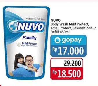 Promo Harga Nuvo Body Wash Mild Protect, Sakinah, Total Protect 450 ml - Alfamidi
