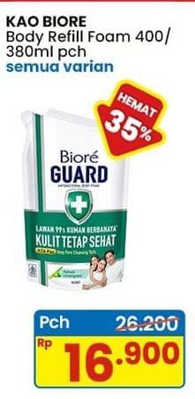 Promo Harga Biore Guard Body Foam All Variants 400 ml - Indomaret