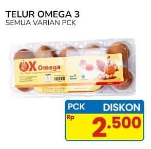 Promo Harga Telur Ayam Omega 3 10 pcs - Indomaret