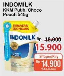 Promo Harga Indomilk Susu Kental Manis Plain, Cokelat 545 gr - Alfamart