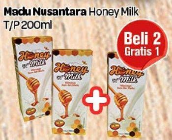 Promo Harga MADU NUSANTARA Honey Milk 200 ml - Carrefour