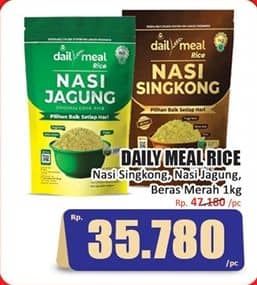 Promo Harga Daily Meal Eats Beras Nasi Singkong, Nasi Jagung, Beras Merah 1000 gr - Hari Hari