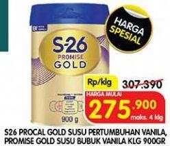 S26 Procal Gold Susu Pertumbuhan Vanila, Promise Gold Susu Bubuk Vanila Klg 900gr
