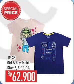 Promo Harga JM 38 Kaos Anak S/S Girl, Boy  - Hypermart