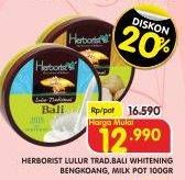 Promo Harga HERBORIST Lulur Tradisional Bali Milk, White Bengkoang 100 gr - Superindo