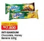 Promo Harga INDOFOOD Biskuit Inti Gandum Chocolate, Honey Banana 120 gr - Alfamart