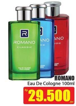Promo Harga ROMANO Eau De Cologne 100 ml - Hari Hari