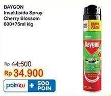 Promo Harga Baygon Insektisida Spray Cherry Blossom 600 ml - Indomaret