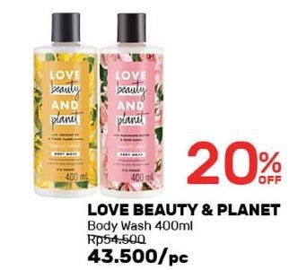 Promo Harga LOVE BEAUTY AND PLANET Body Wash 400 ml - Guardian