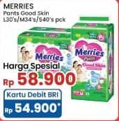 Promo Harga Merries Pants Good Skin M34, S40, L30 30 pcs - Indomaret