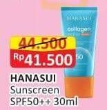 Promo Harga Hanasui Collagen Water Sunscreen 30 ml - Alfamart