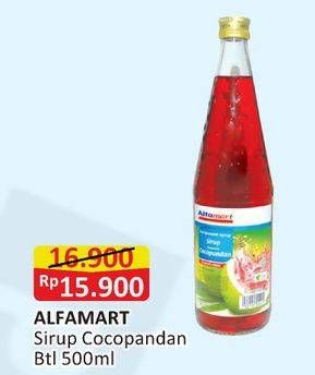 Promo Harga ALFAMART Syrup Cocopandan 500 ml - Alfamart