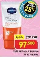 Promo Harga Vaseline Daily Sun Care Sun Cream SPF50 50 ml - Superindo