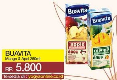 Promo Harga BUAVITA Fresh Juice Apple, Mango 250 ml - Yogya