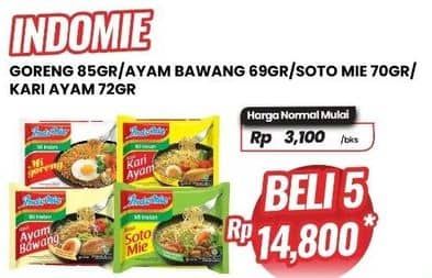 Promo Harga Indomie Mie Goreng/Kuah  - Carrefour