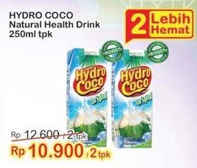 Promo Harga HYDRO COCO Minuman Kelapa Original per 2 pcs 250 ml - Indomaret