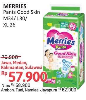 Promo Harga Merries Pants Good Skin XL26, M34, L30 26 pcs - Alfamidi