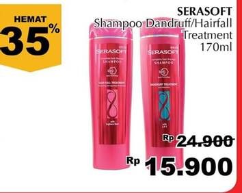 Promo Harga SERASOFT Shampoo Dandruff, Hair Fall Treatment 170 ml - Giant