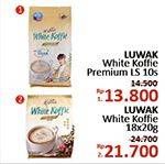 Promo Harga Luwak White Koffie Premium Less Sugar 10 pcs - Alfamidi