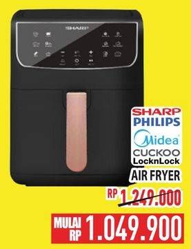 Promo Harga SHARP/PHILIPS/MIDEA/CUCKOO/LOCKNLOCK Air Fryer  - Hypermart