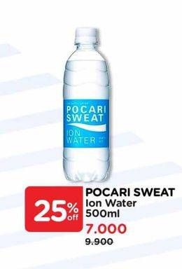 Promo Harga Pocari Sweat Minuman Isotonik Ion Water 500 ml - Watsons
