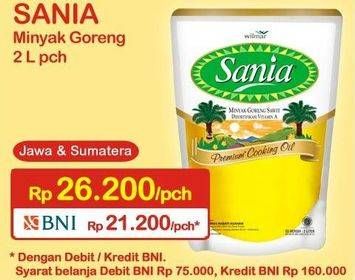 Promo Harga SANIA Minyak Goreng 2000 ml - Indomaret