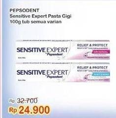 Promo Harga PEPSODENT Pasta Gigi Sensitive Expert All Variants 100 gr - Indomaret