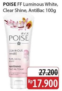 Poise Facial Foam 100 ml Diskon 34%, Harga Promo Rp17.900, Harga Normal Rp27.200