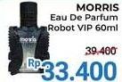 Promo Harga Morris Eau De Parfum Robot VIP 60 ml - Alfamidi