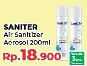 Promo Harga SANITER Air & Surface Sanitizer Aerosol 200 ml - Yogya