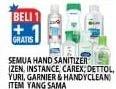 Promo Harga ZEN / INSTANCE / CAREX / DETTOL / YURI / GARNIER Hand Sanitizer  - Hypermart