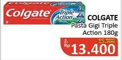 Promo Harga COLGATE Toothpaste Triple Action 180 gr - Alfamidi