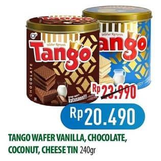 Promo Harga Tango Wafer Vanilla Milk, Chocolate, Coconut, Cheese 200 gr - Hypermart