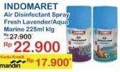 Promo Harga INDOMARET Air Disinfectant Fresh Lavender, Aqua Marine 225 ml - Indomaret