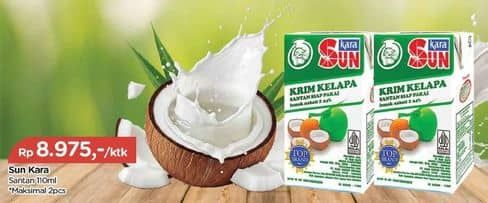 Promo Harga Sun Kara Santan Kelapa 110 ml - TIP TOP