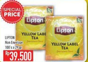 Promo Harga Lipton Yellow Label Tea Non E\nvelope per 100 pcs 29 gr - Hypermart