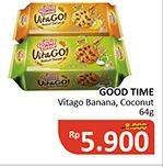 Promo Harga GOOD TIME Vita Go! Banana, Coconut 64 gr - Alfamidi