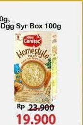 Promo Harga Nestle Cerelac Homestyle Bubur Tim Ayam Wortel, Daging Sayur 100 gr - Alfamart