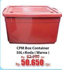 Promo Harga CPM Container Box + Roda Warna 50000 ml - Hari Hari