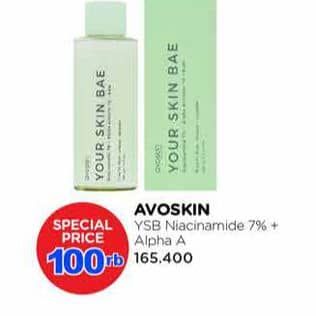 Promo Harga Avoskin Your Skin Bae Toner Toner Niacinamide 7% + Alpha Arbutin 1% + Kale 100 ml - Watsons