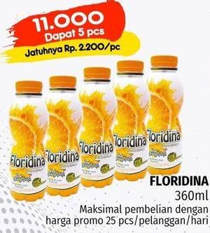 Promo Harga Floridina Juice Pulp Orange Orange 360 ml - Lotte Grosir